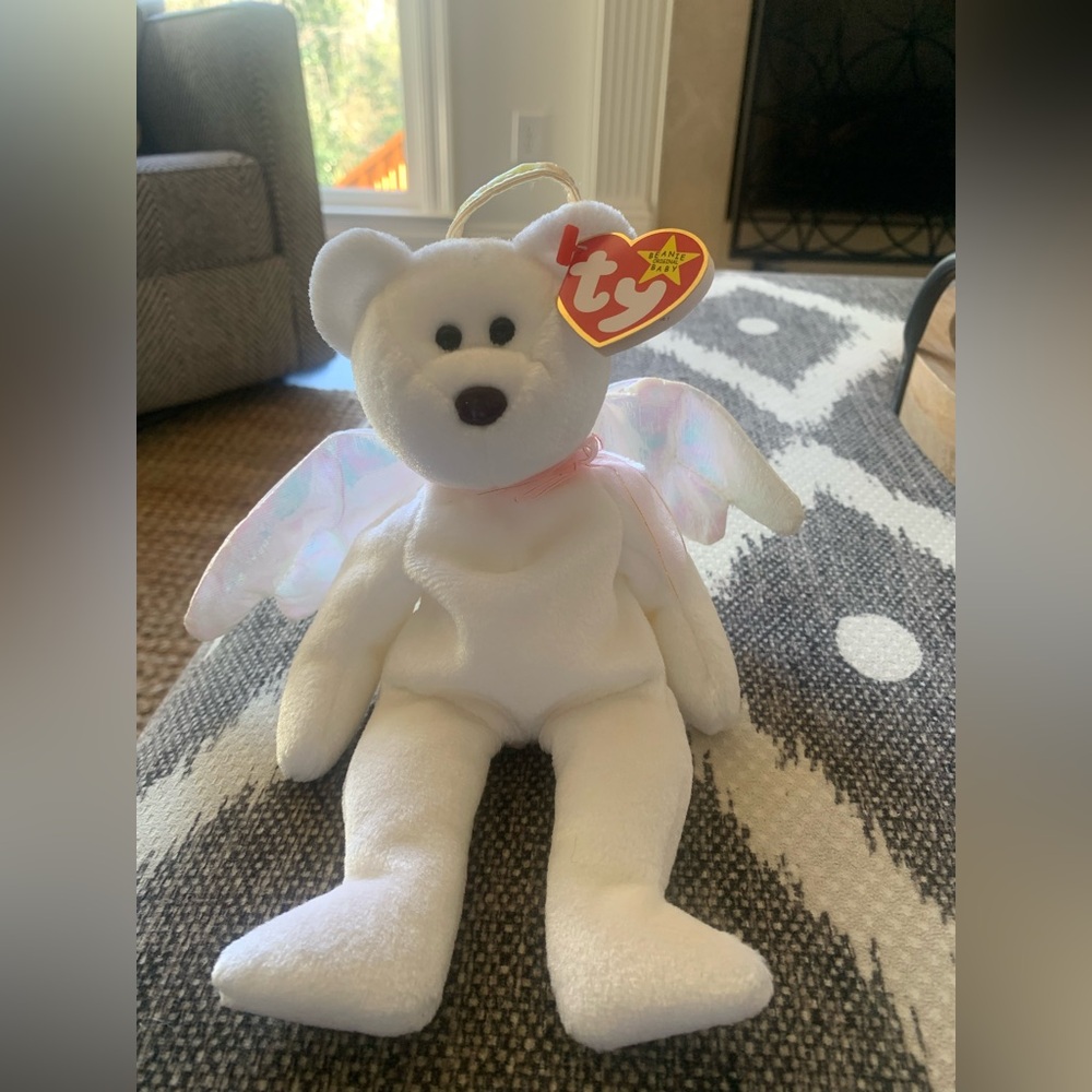 Ty White Angel Bear “Halo” 1998